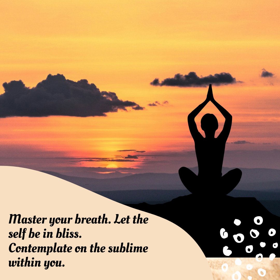 SamanthaRPeach's tweet photo. Master your breath. Let the self be in bliss. Contemplate on the sublime within you. https://t.co/zYfbVVzWni