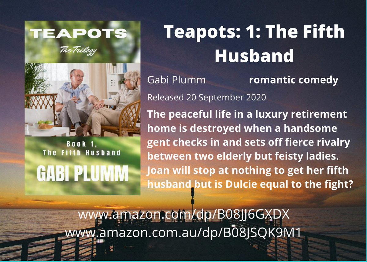 Teapots 1, The Fifth Husband, a great Christmas present and a word of warning for all those with rellies in Aged Care homes or retirement villages!
It isn't clickable but I now have paperback versions for $25 if anyone would like one. PM me.
