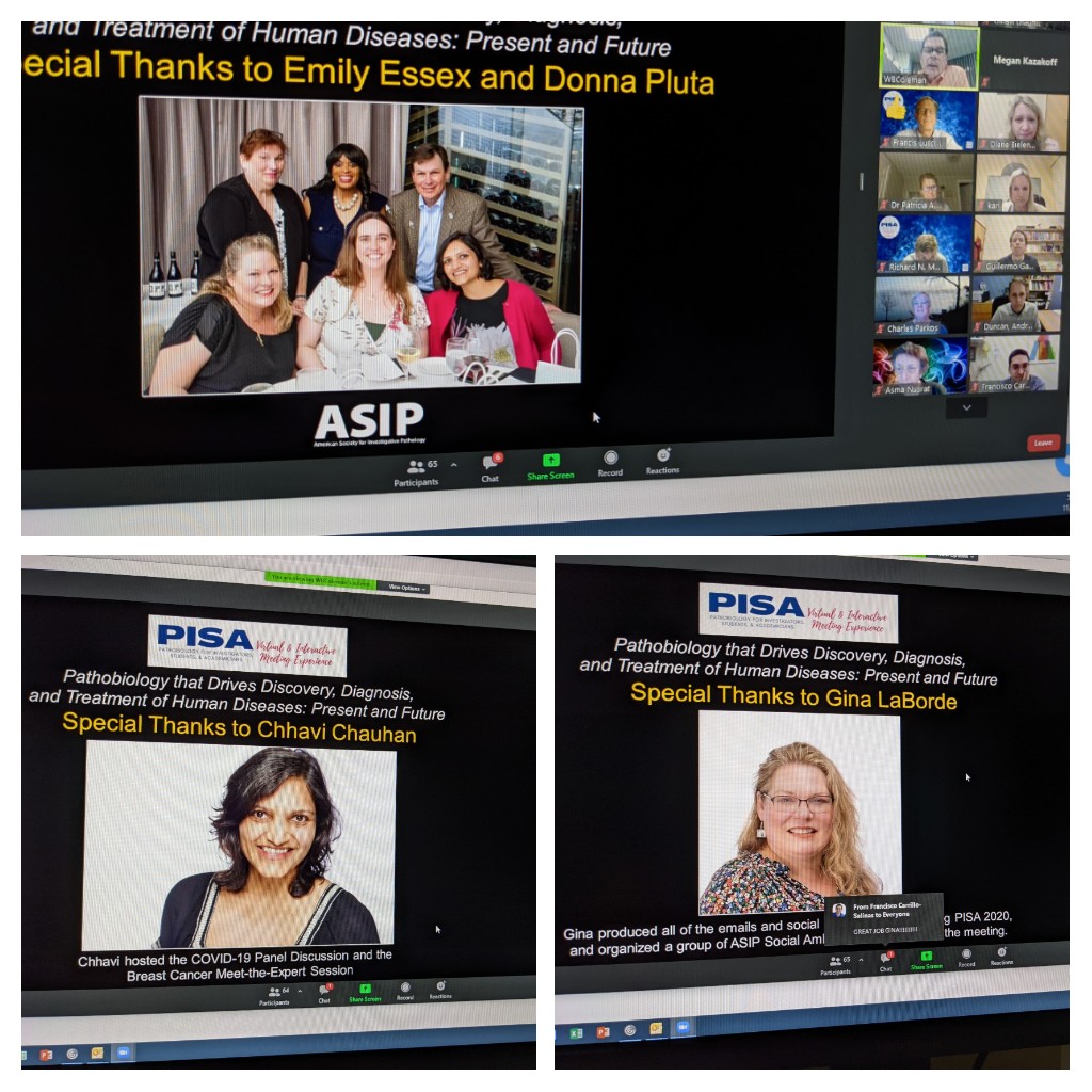 chhavic's tweet photo. And it's a wrap! It was great to have been acknowledged by the Boss Man and all #ASIP members and #PISA2020 attendees. #ASIPath #WomenInPathology @GinaLaBorde1 We did it! ❤️ https://t.co/CWATyLS596