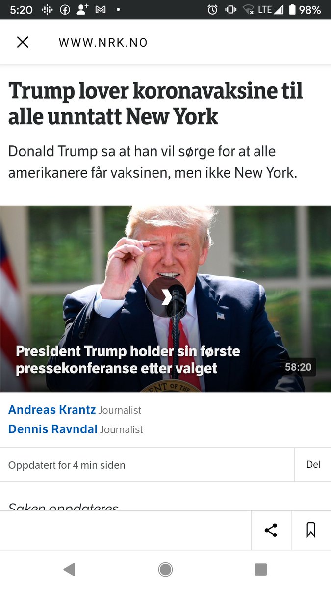 TiedBlog's tweet photo. That moment when, as a language learner, you say "Yes! I understand this headline!!!"
But as an American you say, "Wait, what?!?!?!?!"
@NRKno #LanguageLearning #Languages #LearningNorsk https://t.co/HUNjVPm6gZ