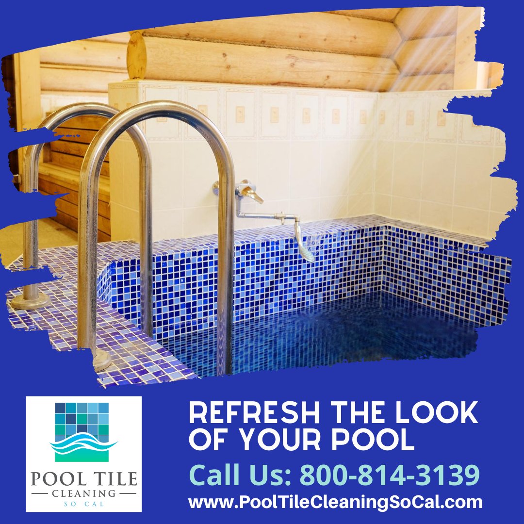 PoolTileSoCal's tweet image. We Clean #pooltile in Southern California! Call for a Free Quote 949-485-0397 #pooltilecleaning #ocpools #orangecountypools #ocpooltilecleaning #socalpools #poolcalciumremoval #pooltile #glasstilecleaning #artificialrockcleaning #lagunaniguelpools ow.ly/XKdk30r4vuG