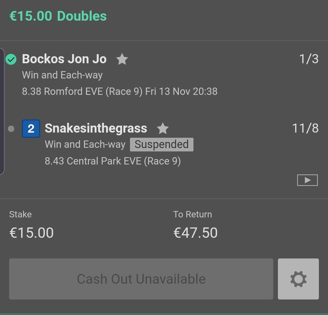 FirstPastTheP13's tweet image. Few winners in the dogs tonight