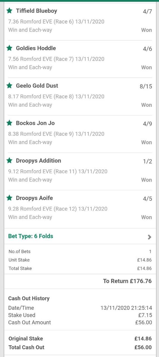 FirstPastTheP13's tweet image. Few winners in the dogs tonight