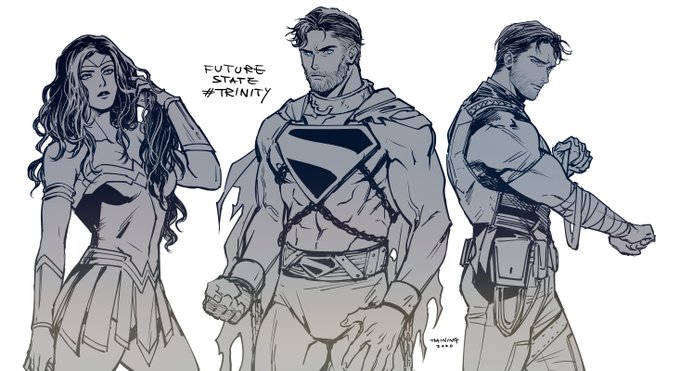 #sketch #fanart #DCComics #FutureState #Trinity 