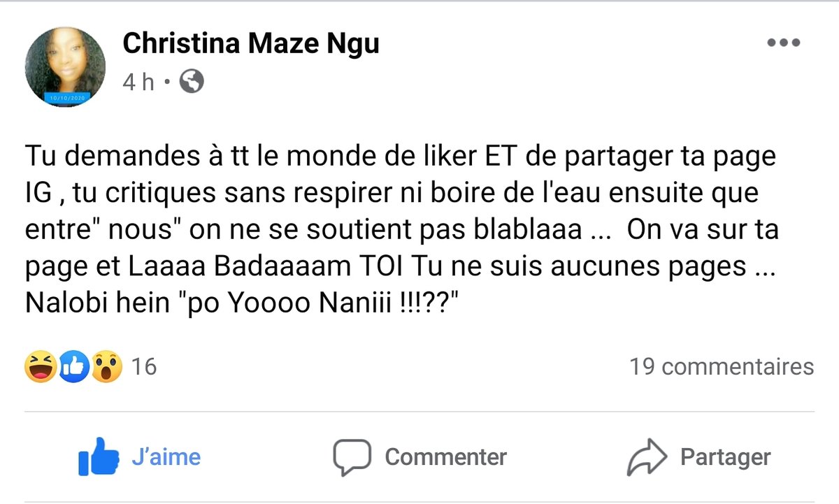 YaBisoPonaBiso's tweet photo. Comportement oyo nde tozo Boya makasi !!! 🤦🏾♂️🇨🇩
#NdeTozoBoya
#YABISOPONABISO
#ConsommonsCongolais https://t.co/Kqi2qfLlVc