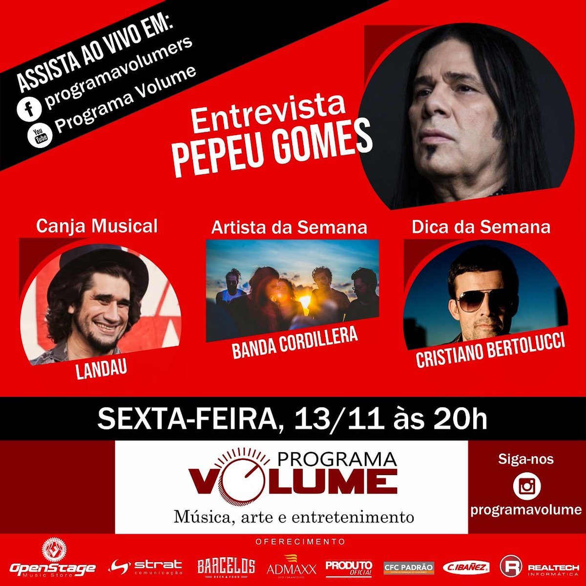 Landauoficial's tweet photo. Começa já já... #programavolume 🎬 https://t.co/6wFWtXb30O https://t.co/fcTN8pwsPk