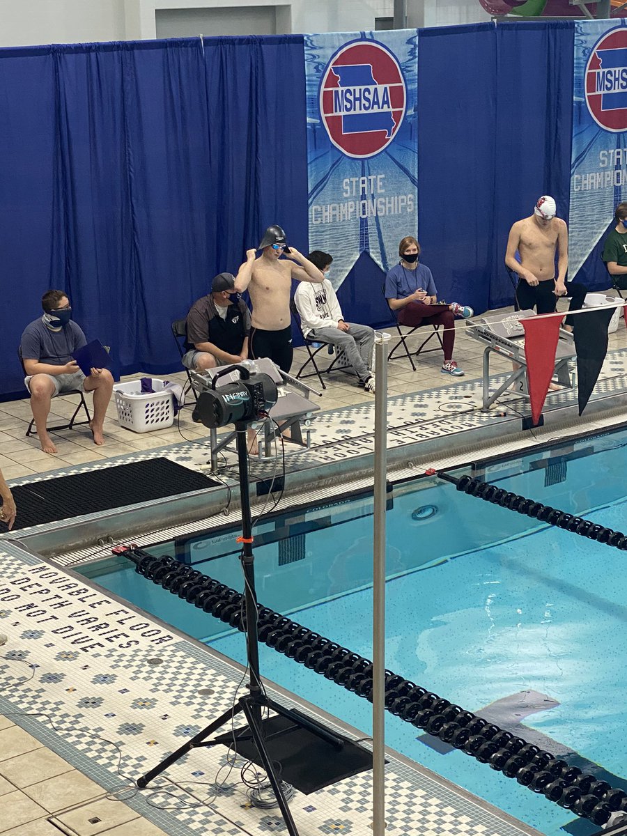 phsouthswimdive's tweet photo. Alex Briggs takes 12th in the 200 IM with a time of 2:01:56 and dropping over 2 seconds #southswim #2020state #class2 https://t.co/Q85jkYiTCW