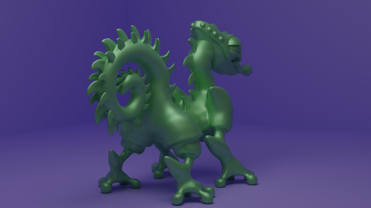 haruki_xama's tweet photo. Chameleon dragon (3D print) via @artstationhq https://t.co/gHwg5onwXG 

Otro render nuevo para subirlo a ArtStation. Espero que os guste.

Si tenéis impresora 3d podéis comprarlo en 
@wippit_xyz

Buy: https://t.co/U8PHLvISZS

#3Dprinting #3dprint #3dart #3dartist #3Dprinter https://t.co/Fr5kTnBi4o
