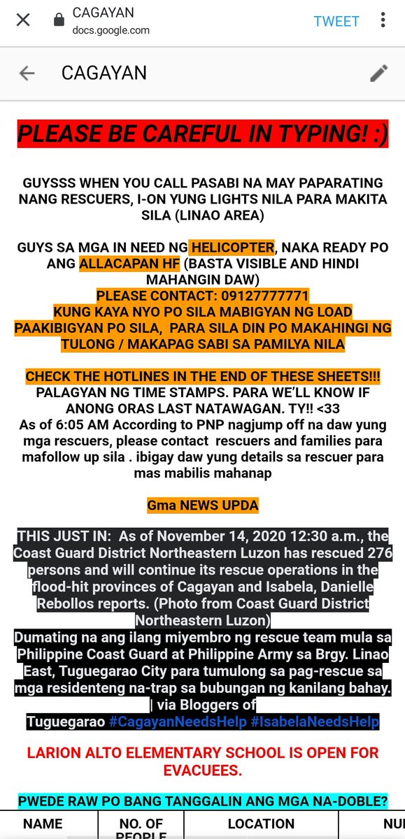 cherryangeli's tweet photo. #CagayanNeedsHelp #RescueCagayan #RescuePHIsabela #RESCUEPHTUGUEGARAO
https://t.co/empNKIAWBq https://t.co/Kiwr2kZ4Ci
