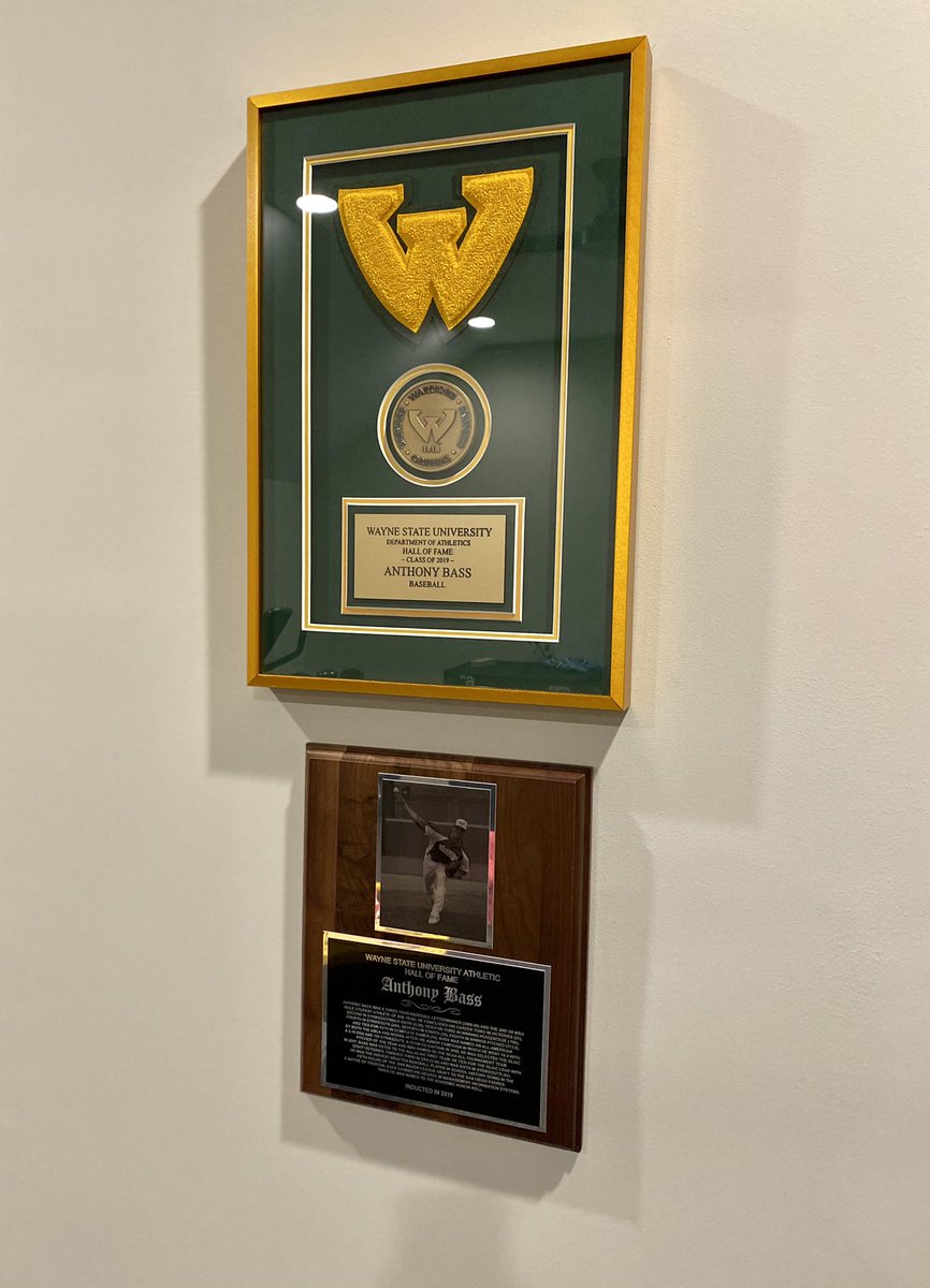 I don’t typically post about my individual accomplishments but this one I am very proud of. Happy to hang this up in my gym as a reminder of where I came from. Thank you @waynestbaseball for giving me an opportunity.