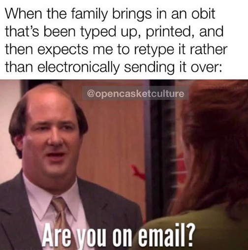 myASDcalls's tweet image. Hope this gives you a good laugh! Shared via the Instagram page OpenCasketCulture #FridayFunny #FuneralDirectorProblems