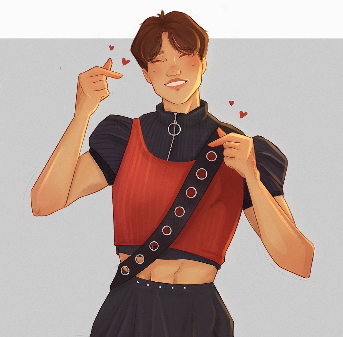 jongin in a skirt jongin in a skirt jongin in a skirt 🚨🚨

 #exofanart