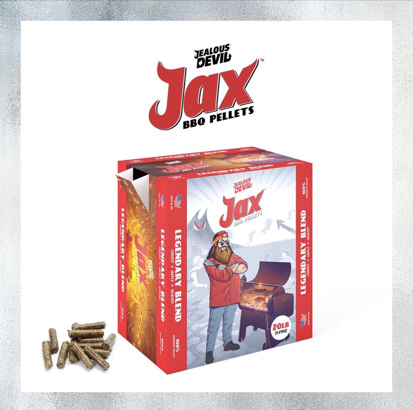 There’s been some rumors going around about Jax. Jealous Devil's Legendary Blend of BBQ Pellets is hitting the shelves at the end of October. Are you ready to Legend?
#JealousDevil #Legendary #LegendMaker #PureAsHeavenHotterThanHell #Jax #JaxBBQPellets
#BBQPellets #ReadyToLegend