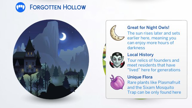 What each world offers for a Vacation!