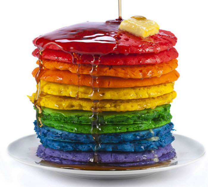 KunSopita's tweet photo. For those racist, homophobic, bitchass fuckers who clicked on #MillionMAGAMarch hoping to be dickheads online, have some gay pancakes assholes 🌈✌🏽 https://t.co/HQ8U4aPE0U