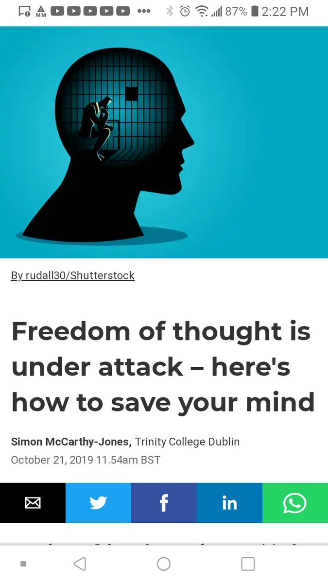 YelloPinkRose's tweet photo. Wow this covid-19 tactics state of mind pushed by media, political forces. Freedom going down the drain keep believing these lies. Folks
Brains in prison #Covid19 is war tactics conquer &amp; divide ➗ U over there &amp; u over there going listen 2 @joshturnermusic @dustinlynch #SMH2020 https://t.co/YjUSQQLjNz