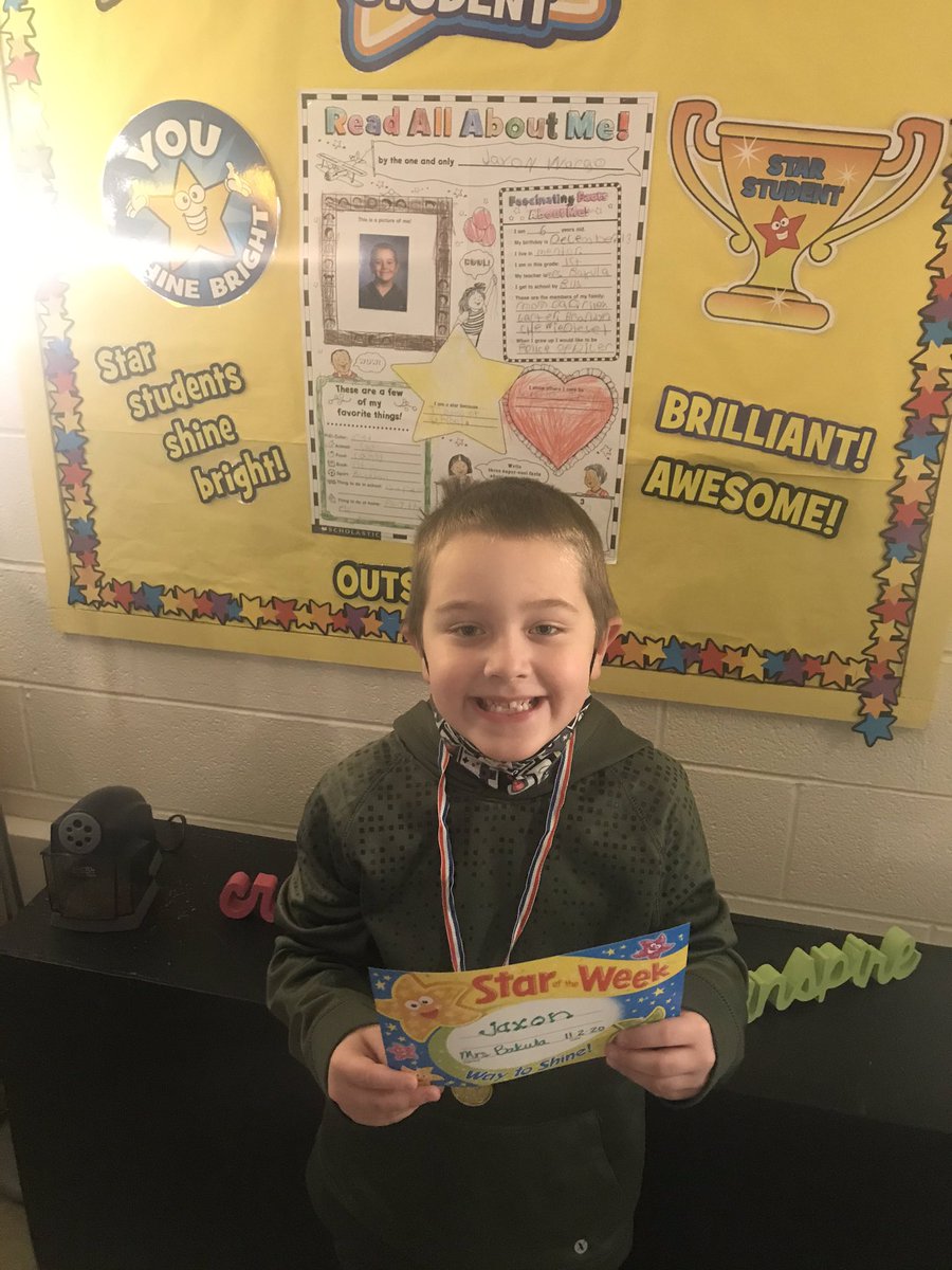 Jaxon is a star student!  He likes to play his PS4 and when he grows up he wants to be a 👮‍♀️ police officer!  He read us his favorite book “Otis.”  Thanks Jaxon... we enjoyed the story!!  #teamfairfax