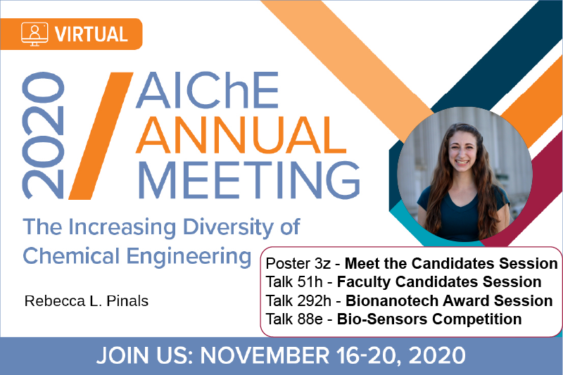 I am on the faculty job market this year! Come check out my @ChEnected #AIChEAnnual #AIChE2020 Poster (3z) to learn more about engineering at the nano-bio interface #MeettheCandidatesChE2020 #facultychemEjobs 👩‍💼💡 @Landry_Lab