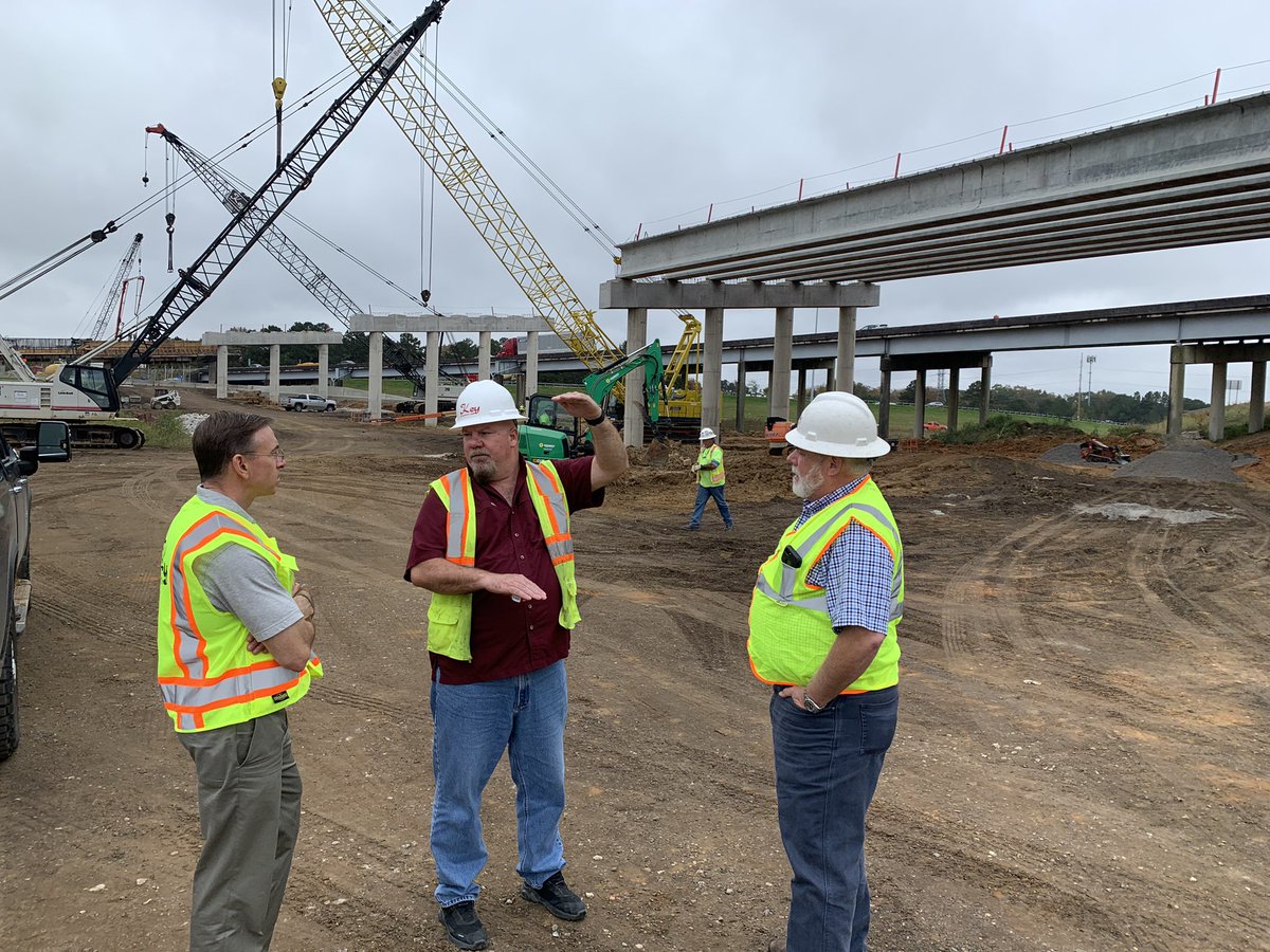 msroadbuilder's tweet photo. Great to have Dave Bauer, President & CEO of American Road and Transportion Builders Association in town this week visiting with contractors. Thanks to Key Constructors on great tour of the I-20 project.#BlackLabelBridgeBuilders #artba https://t.co/fu7wJwEHki
