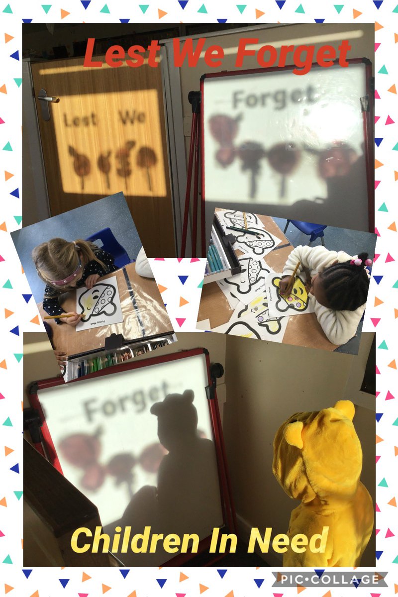 A week Remembering and helping others <a href="/RPSRadcliffe/">Radcliffe Primary</a> #RemembranceDay #ChildrenInNeed