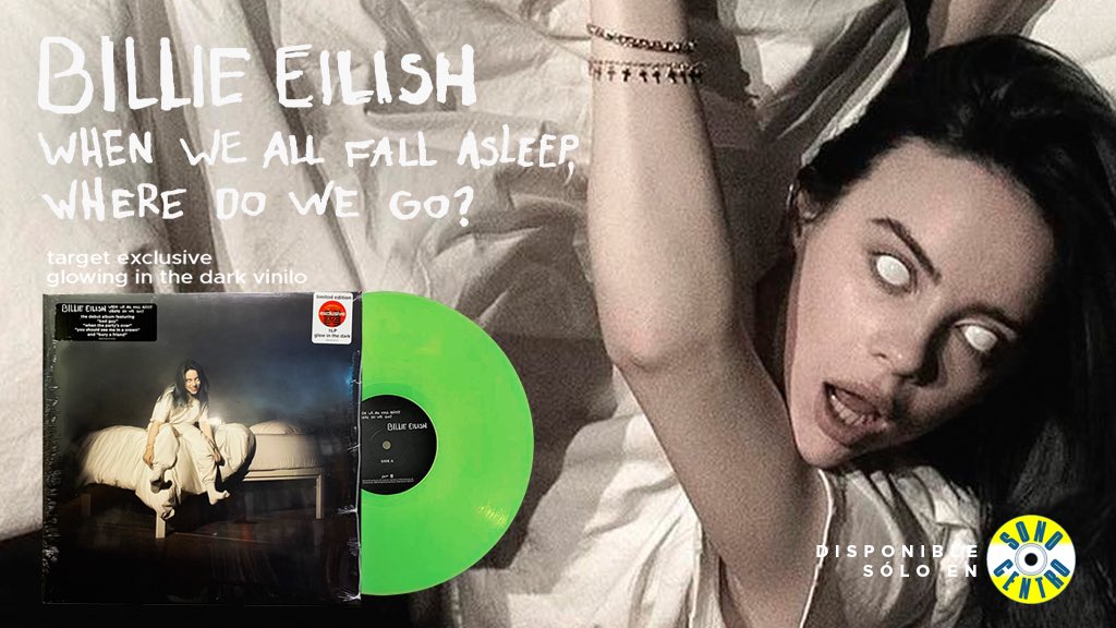 SONO CENTRO on X: SHE OWNS THE CROWN 🕷 Encuentra el formato vinilo  edición Target Exclusive el cual BRILLA EN LA OSCURIDAD del álbum debut de Billie  Eilish “WHEN WE ALL FALL