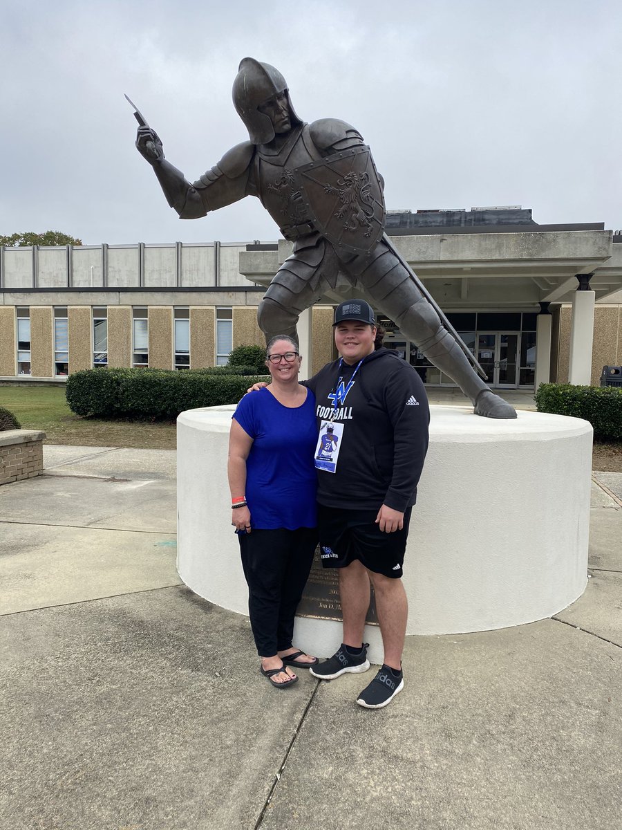 Thank you <a href="/_Coach_Clark/">Cameron Clark</a> and <a href="/StAndrewsFB/">SAU Football</a> for having me today. Can’t wait to get back on campus!