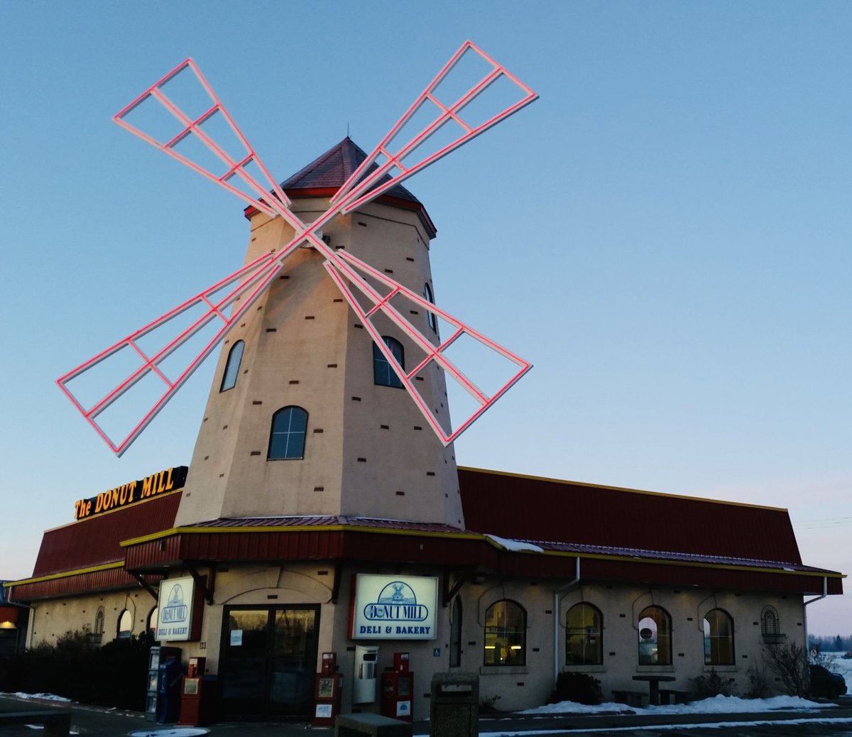 AFPAElliott's tweet photo. I was told I had to try the donuts from #DonutMill in Red Deer. After years of driving by &amp; on the advice of my children, I stopped today. Worth every bite! 🍩🥳 https://t.co/2kKpeJXAXB