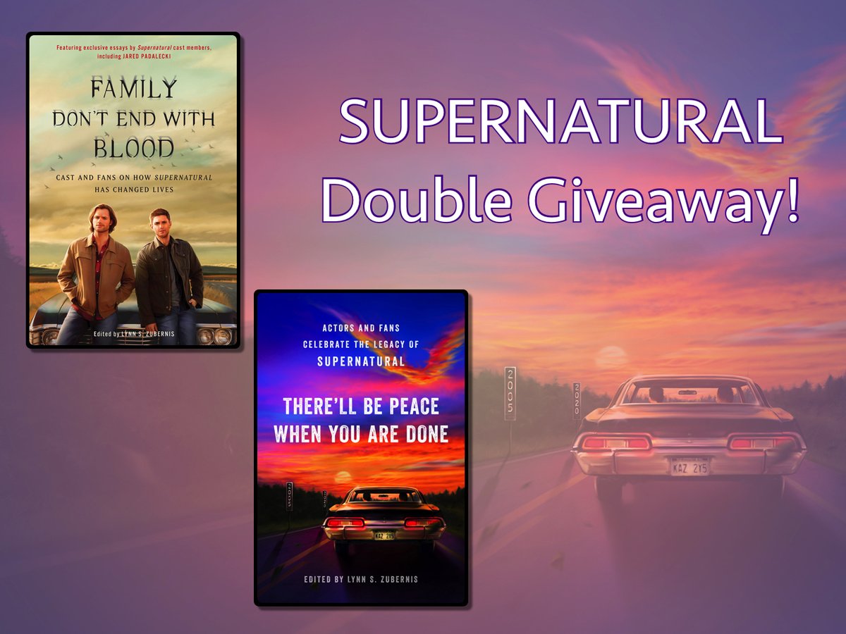 FangasmSPN's tweet photo. Retweet to win "There'll Be Peace When You Are Done: Actors and Fans Celebrate the Legacy of #Supernatural" AND "Family Don't End With Blood", w chapters by the show's actors and fans, to help us all remember (intl) @WinchesterBros More info at https://t.co/9uMWQF3Sdj #Giveaway https://t.co/H7OKjiHNzQ