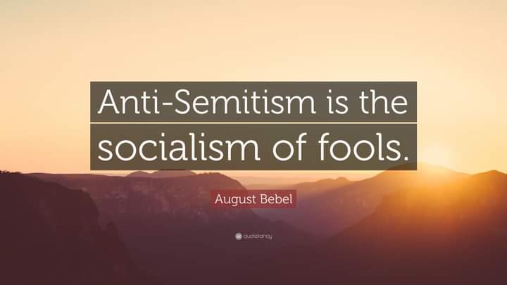 Like August Bebel, one of the founders of the German Socialist Party in 1869, all we want to see is a left devoid of antisemitism and all racism. Is that really too much to ask? (4/4)