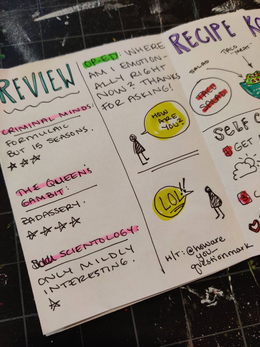 ingridmurrayart's tweet image. Communal art-making is the best way to end the week. #MySelfBulletin #Quaranzine