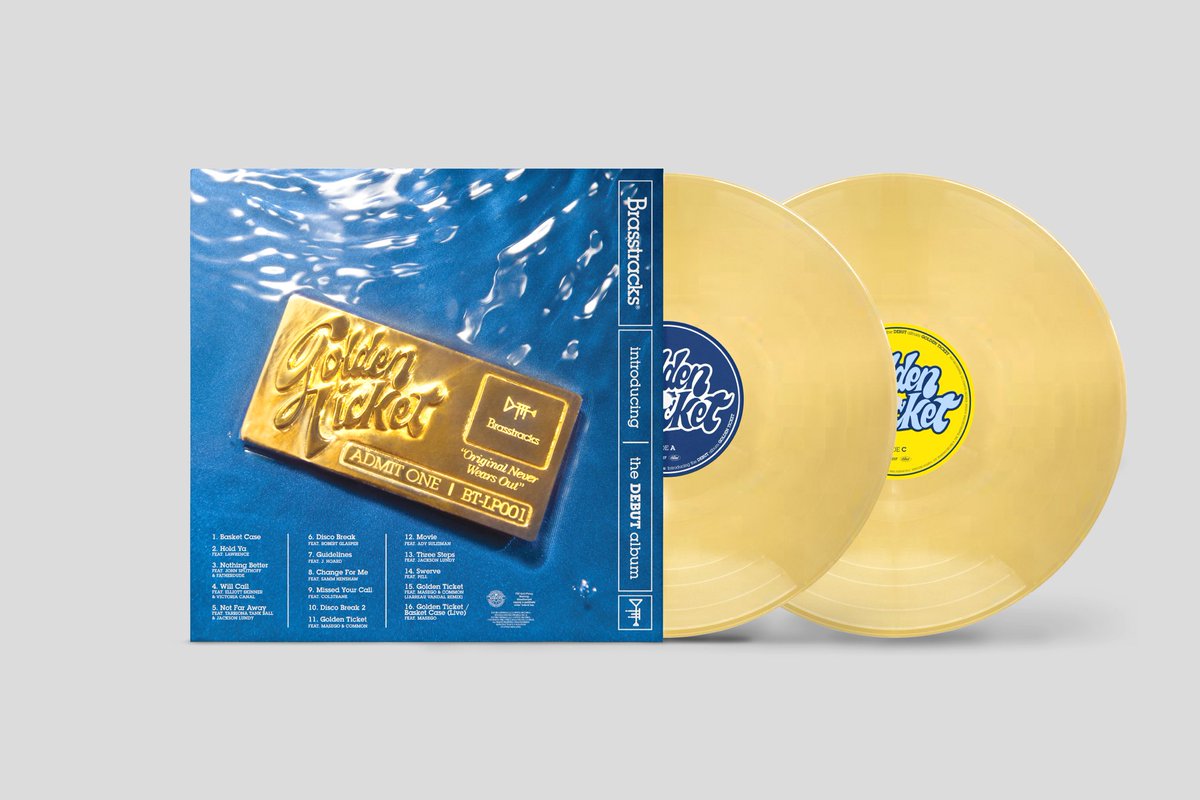 surprise - Golden Ticket (Deluxe) vinyl available for preorder on brasstracks.co now! happy release day to all. also THE VINYL IS GOLD 🎺🎫