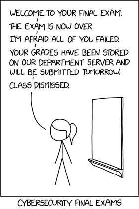 Final Exam xkcd.com/2385/ m.xkcd.com/2385/