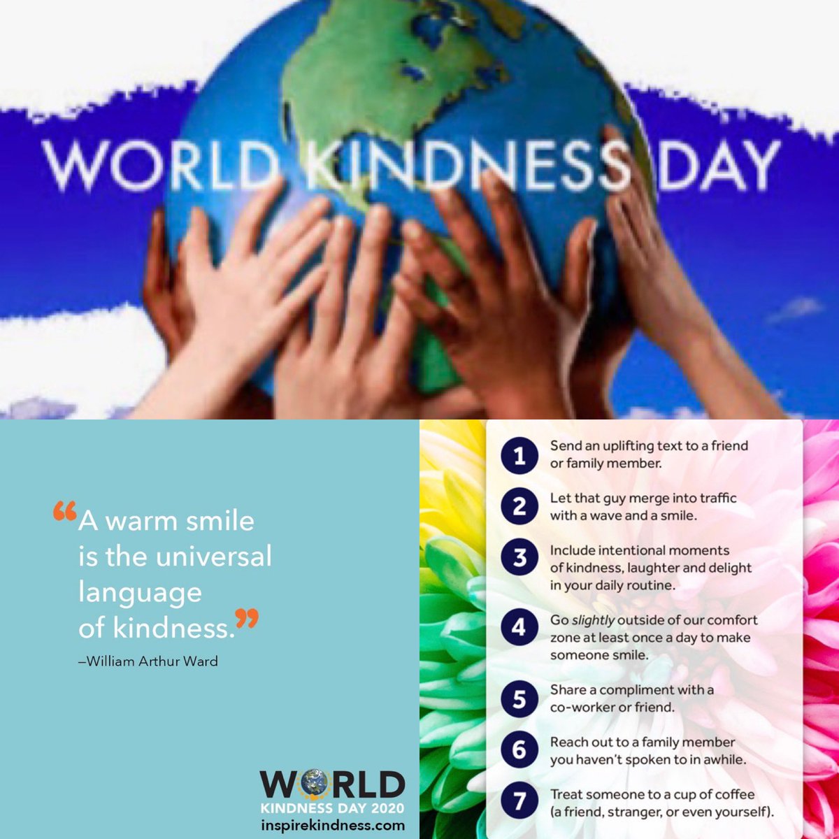 November 13th is World Kindness Day. Take a moment to recognize the importance of being kind to others, to yourself, and to the world. #msmhs #BeKind #wearelearn #worldkindnessday2020