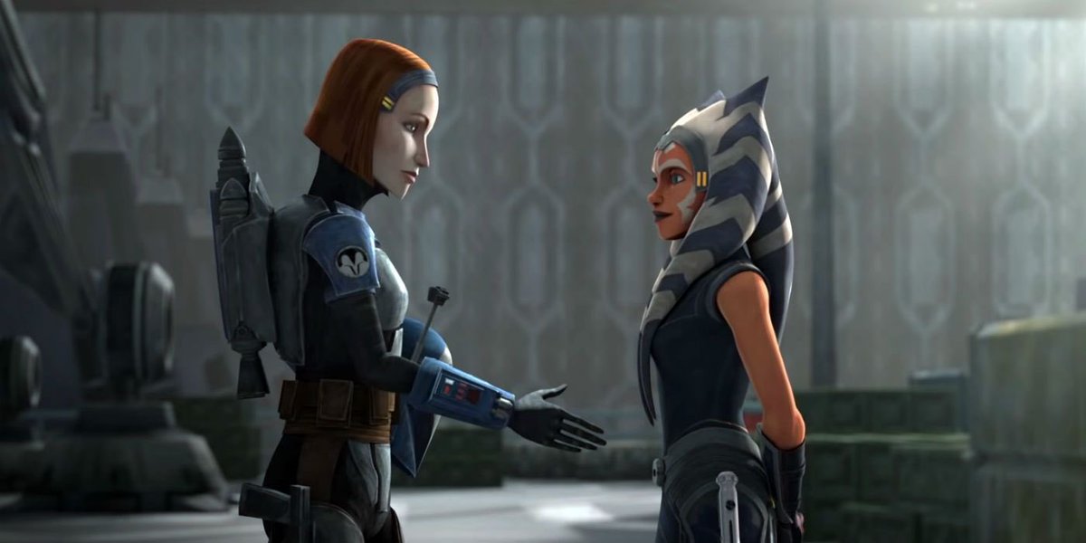 jillification's tweet photo. the possibility of more bo katan and ahsoka interaction in the mandalorian is what’s keeping me going https://t.co/XOUS6wKk47