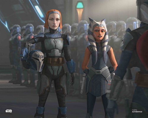 jillification's tweet photo. the possibility of more bo katan and ahsoka interaction in the mandalorian is what’s keeping me going https://t.co/XOUS6wKk47