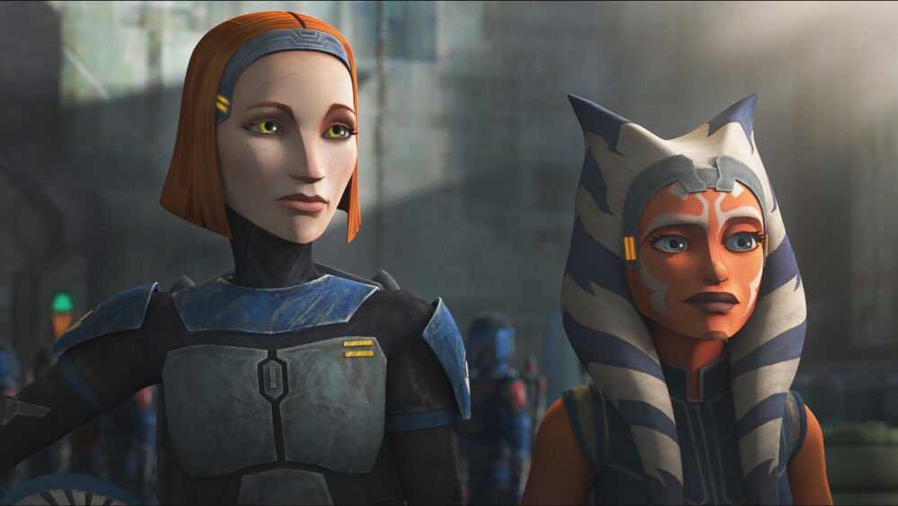 jillification's tweet photo. the possibility of more bo katan and ahsoka interaction in the mandalorian is what’s keeping me going https://t.co/XOUS6wKk47