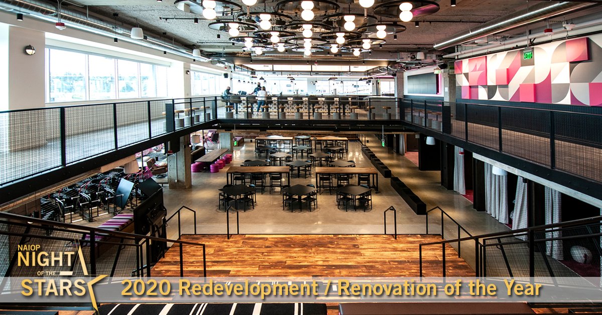Darcey_Estes's tweet photo. Woohoo!! @TMobile Bellevue B2 was named 2020 Renovation of the Year by the National Association for Industrial Office Parks! Thanks to everyone who contributed in creating an amazing workspace for our employees! 💗@MikeSievert @gensler_design @Andersen_Const @MGACinc @creifsn https://t.co/hUr8i12lZE