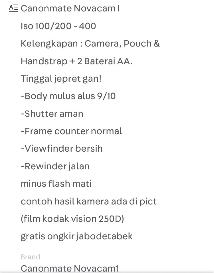goodsit_'s tweet photo. @grayvvx halo kak aku jual kamera analog pemakaian pribadi, harga 120k (gratis ongkir jabodetabel) bisa nego. for more details bisa dm ya mak https://t.co/dPrTcVWFBF