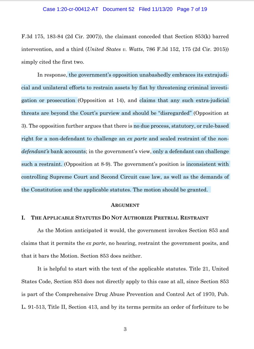 WHOAWHOA - you mean to tell me  @KrisKobach1787  @WeBuildtheWall are “transferring property” to  @DHSgov  @DHS_Wolf what is this madness?See black box on page 1WTFINGF Also this is a bonkers filing & its a non-sequitur argument set-forthThe bleep is this https://ecf.nysd.uscourts.gov/doc1/127127974440