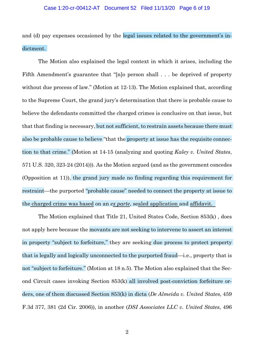 WHOAWHOA - you mean to tell me  @KrisKobach1787  @WeBuildtheWall are “transferring property” to  @DHSgov  @DHS_Wolf what is this madness?See black box on page 1WTFINGF Also this is a bonkers filing & its a non-sequitur argument set-forthThe bleep is this https://ecf.nysd.uscourts.gov/doc1/127127974440