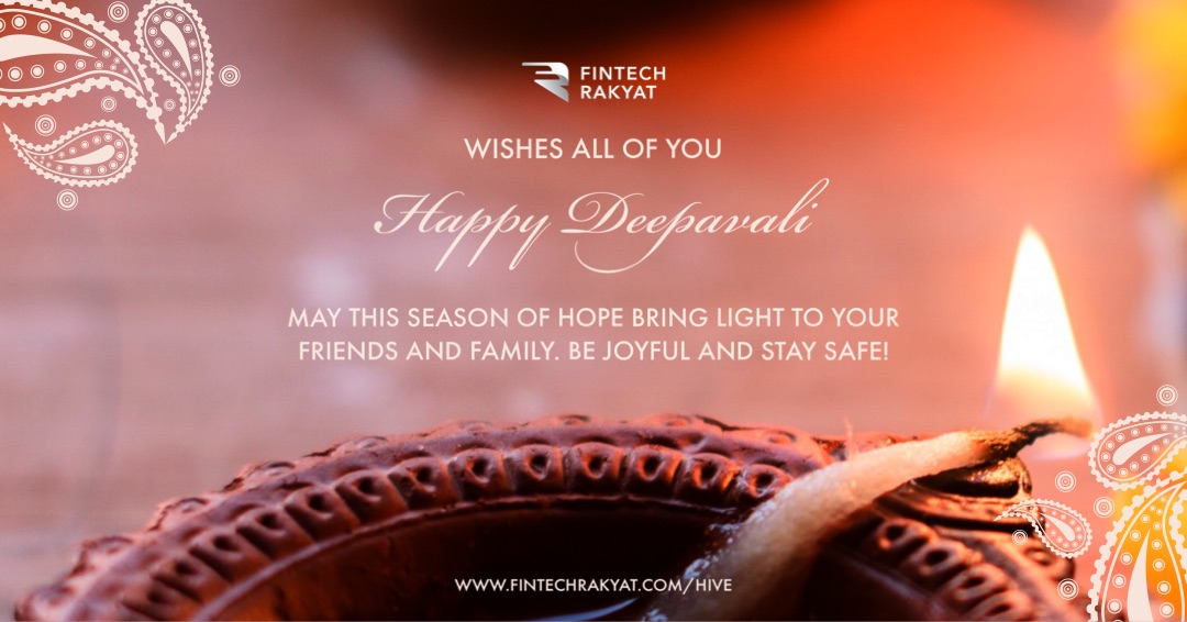 FintechRakyat's tweet photo. Happy Deepavali to all our friends, family and clients! May this season bring you the Light of Hope, Joy and Happiness! #deepavali2020 #staysafe https://t.co/MFNQAKRf1y