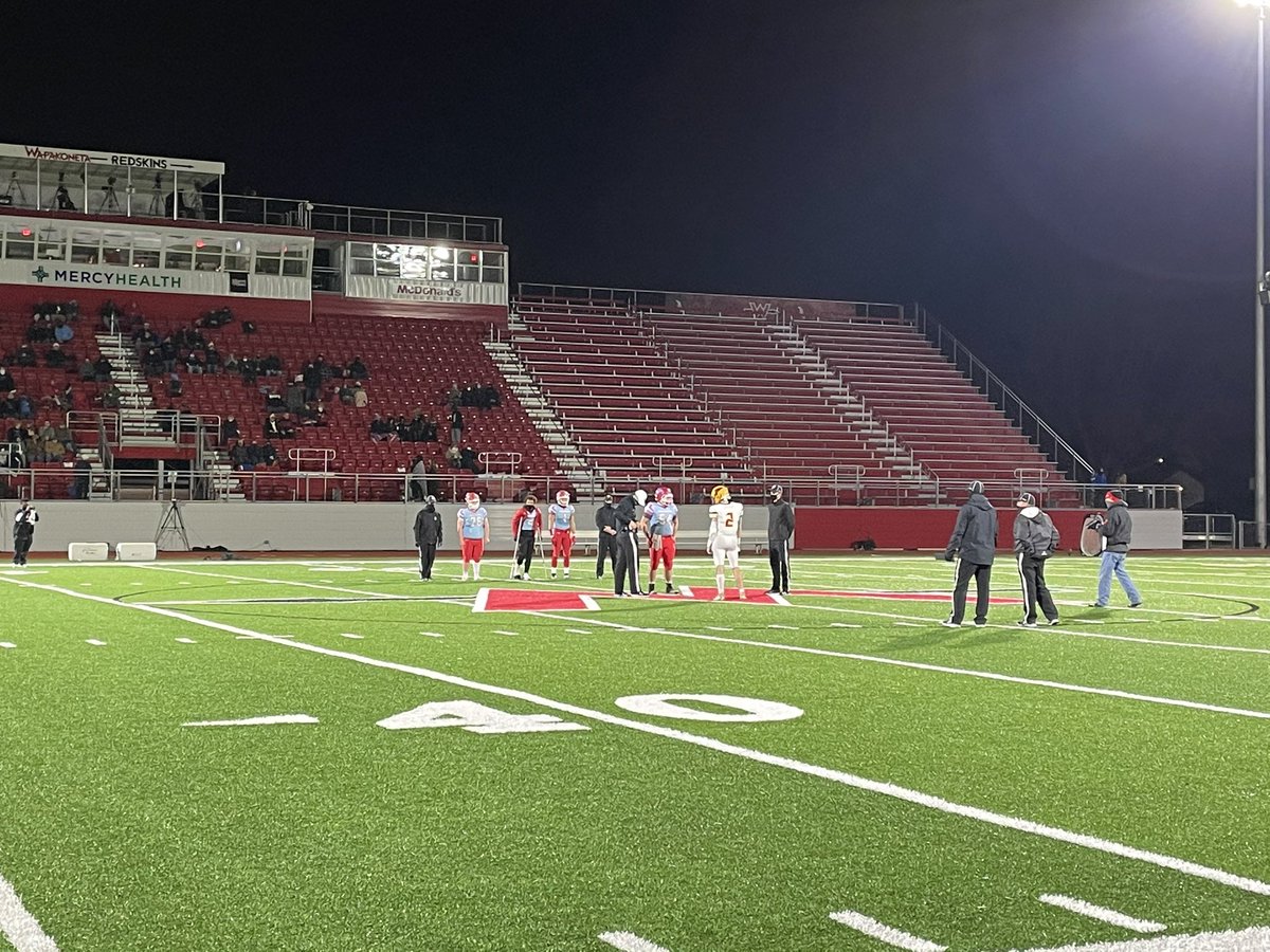 Looks like New Bremen will get the ball first