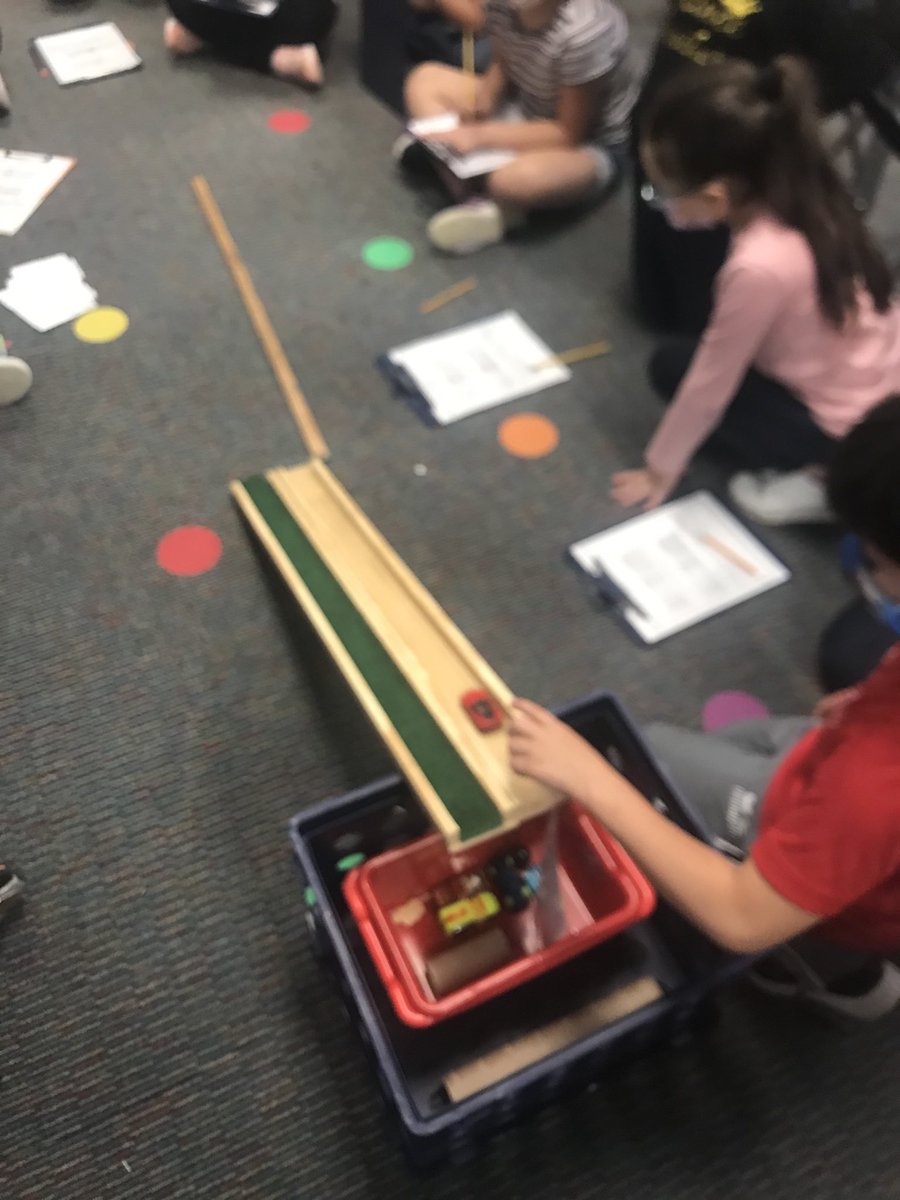 soniger's tweet photo. Force and Motion Unit. Hands on exploration are the more engaging ones! Thank you @HallieTrexler for letting my class to use the ramps! #beEpicin2020 #keepLaPorteStrong https://t.co/2utdakO7b6