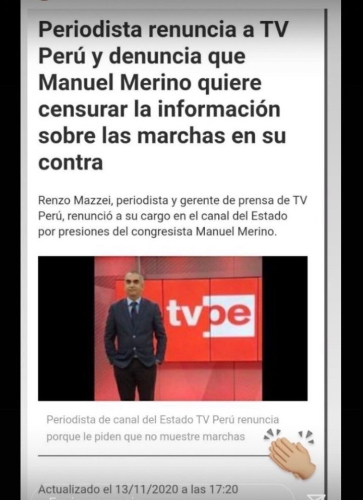 yami28MF's tweet photo. Ahi esta pues carajo merino de mierda prensa vendida nadie nos va a silenciar SE JODIERON AQUI NADIE PARA ASI MANDEN A CENSURAR TODO LO QUE QUIERAN LA GENTE SEGUIRA LUCHANDO 
#PeruVsChile #MerinoAsesino #PrensaBasura #ApagaLaTele #MerinoCTM https://t.co/pD8if4WIXM