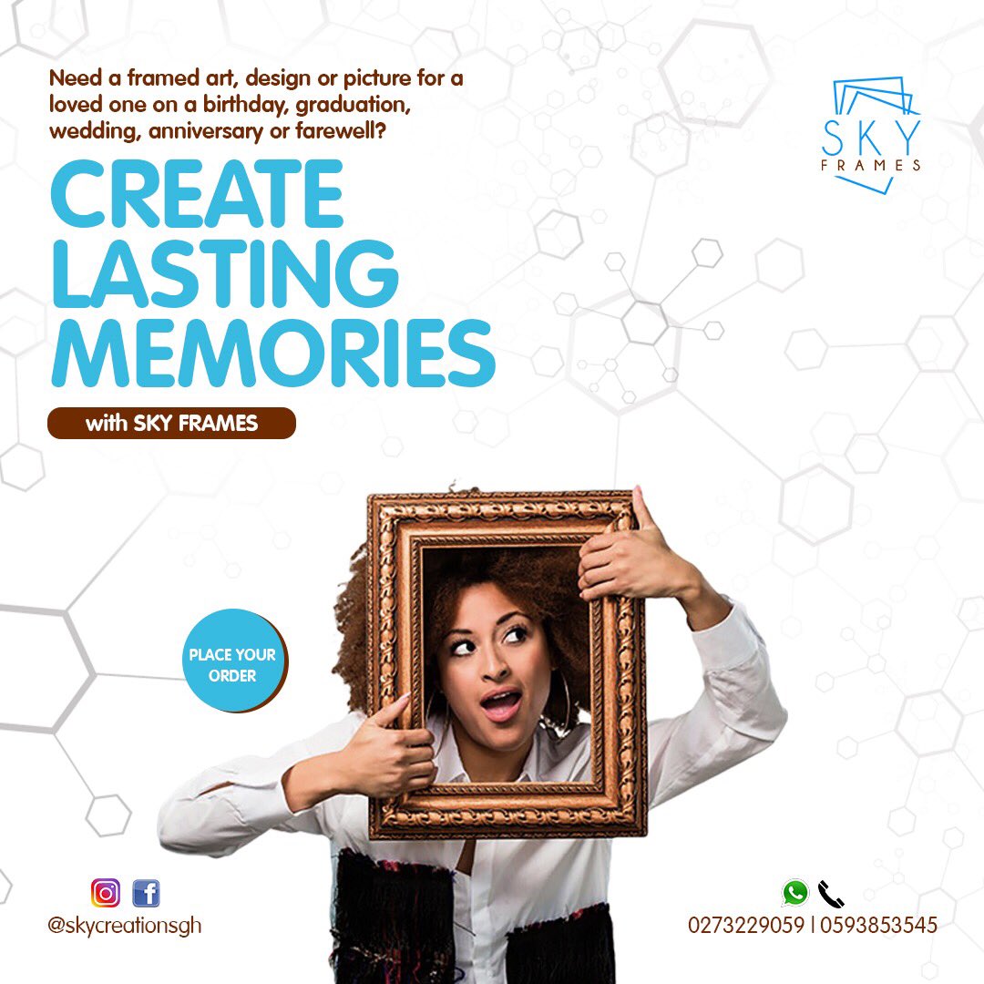 KofiSilas_'s tweet photo. Thinking of how to surprise your loved one on his/her special day? Donβt stress yourself... SKY FRAMES πΌ has got you covered. Contact 0273229059/0593853545 for your beautiful frames at affordable prices
#SkyFrames
#CreateLastingMemories https://t.co/XDq0spWBoo