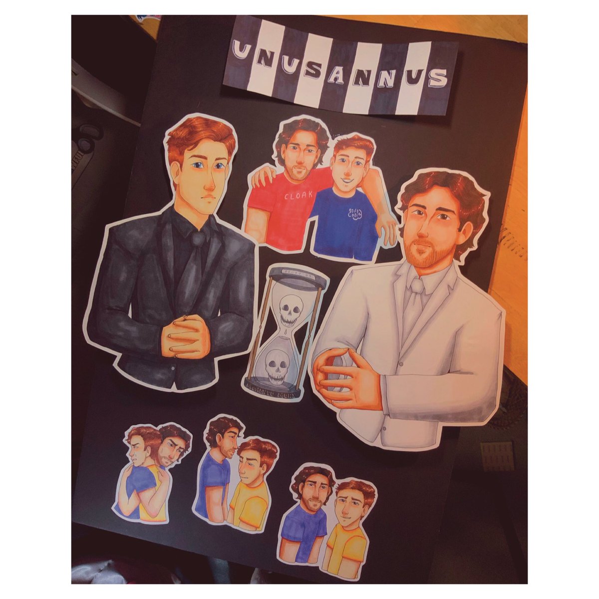 ms_smith_draws's tweet photo. @markiplier @CrankGameplays here’s my final piece for #unusannus ! what a year. we’ve laughed, we’ve cried. i have changed as a person. in 20, 30 years, i may not remember every video. but i will never forget the impact ua has had on me. 🥰 #unusannusisoverparty #momentomori #bye https://t.co/RoysC09vOV