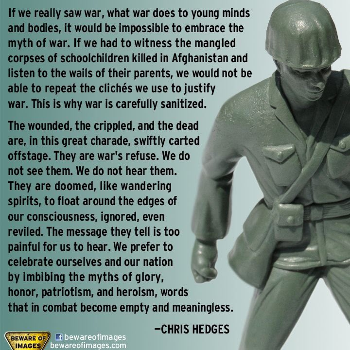 There is nothing remotely sane about this, and if the public were acutely aware of its realities they would use the power of their numbers to force its end. That is why the people, especially the American people, are so aggressively propagandized.