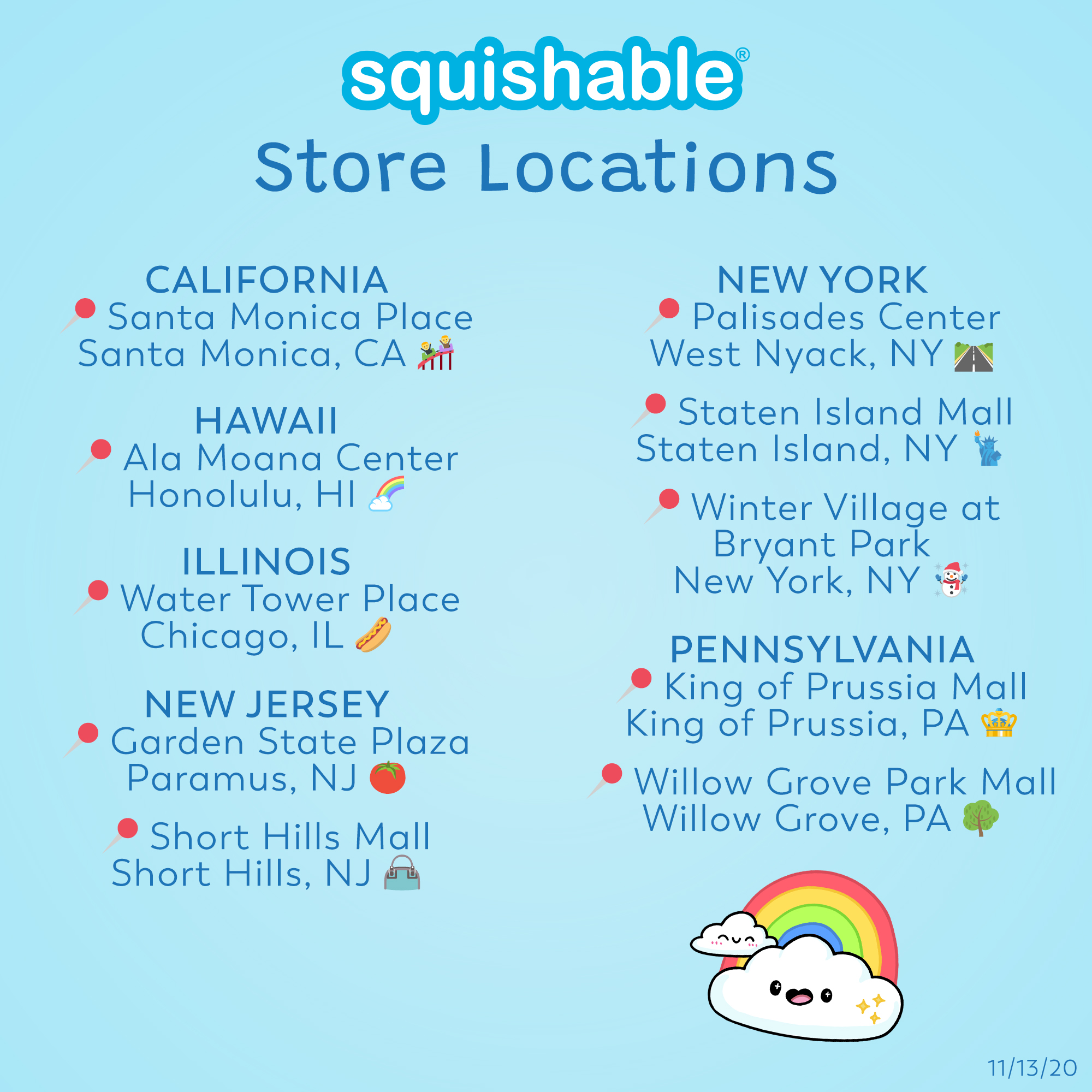 short hills mall stores list