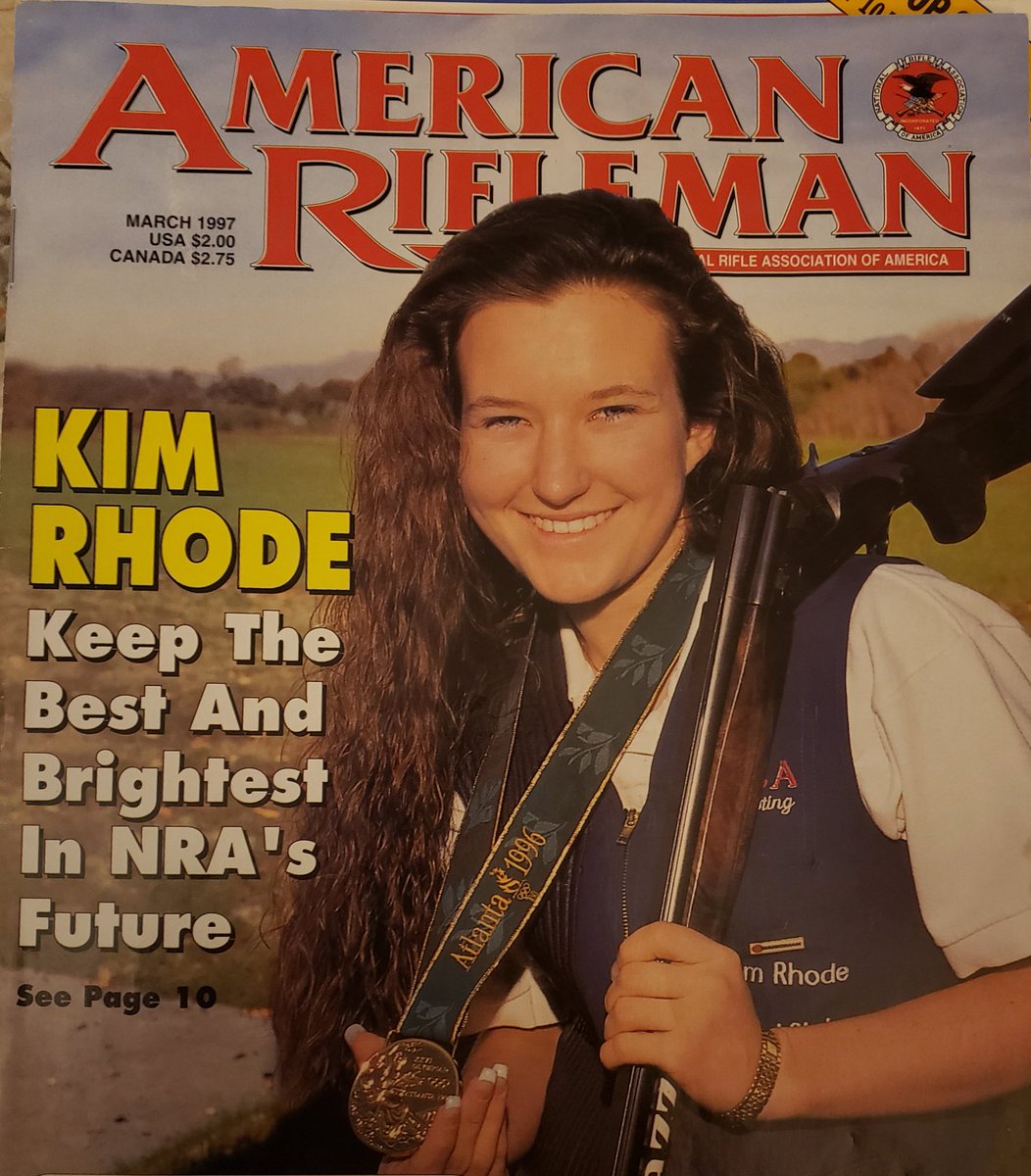 BobWalter's tweet photo. @KimRhode here is another blast from the past I just found this evening in an envelope of senior year of high school stuff. Apparently I was super excited that a girl younger than me had won Olympic gold. https://t.co/1MkQR9N5FY