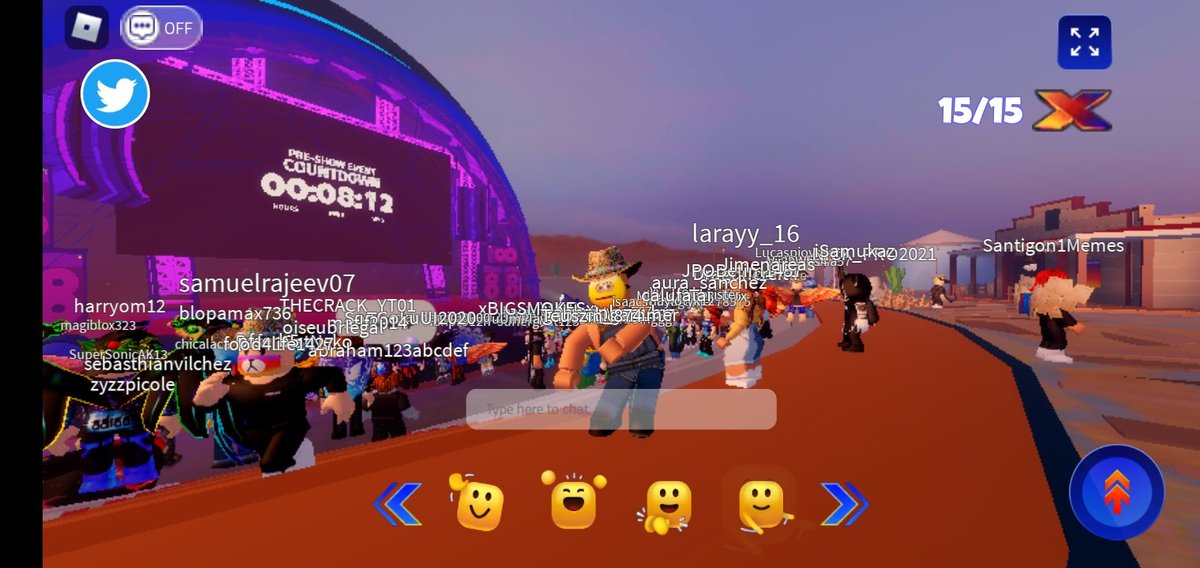 TurbovYT's tweet image. #RobloxPresentsLNX prepared for the show 🤠🎉